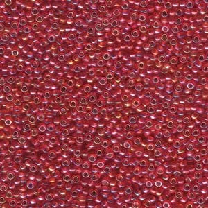 11/0  Miyuki Round Seed Beads Silver Lined Flame Red 8.5g