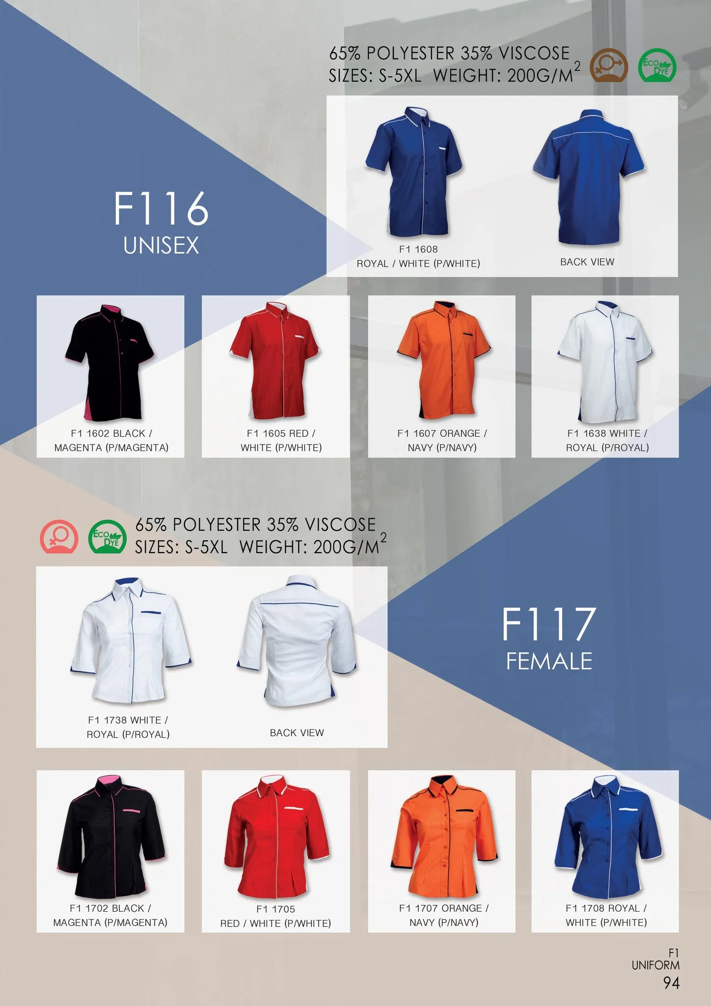 117 Female 3/4 Sleeve Button Top -