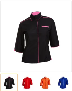 117 Female 3/4 Sleeve Button Top -