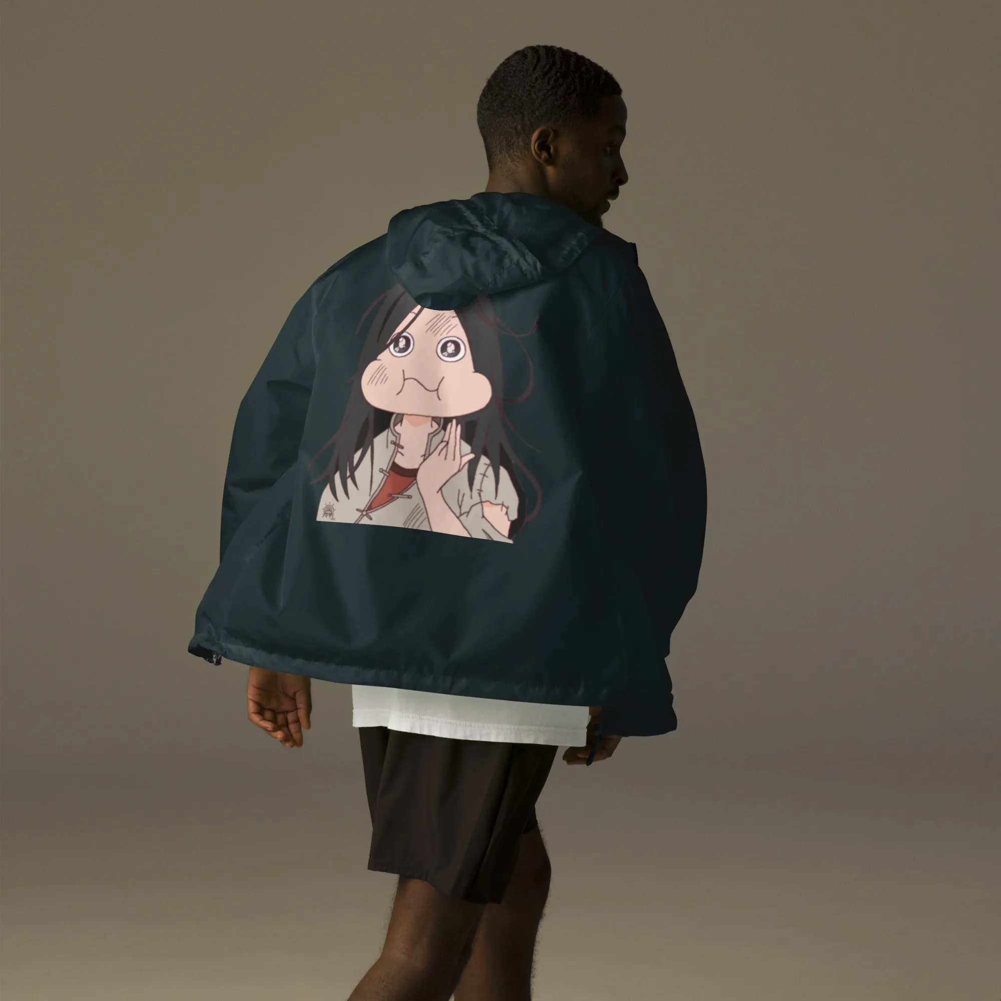 16- Unisex Windbreaker Jacket - Hitori no Shita - Fuu Houhou