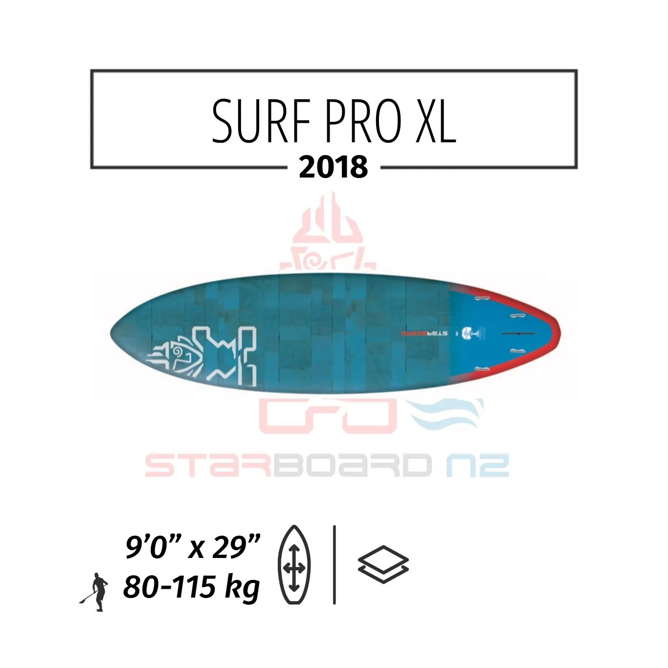 2018 STARBOARD SUP SURF 9'0" x 29" PRO XL