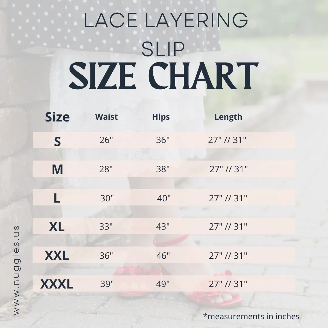 27" Lace Layering Slip