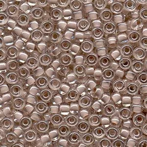 6/0 Miyuki Blush Lined Crystal 20 grams