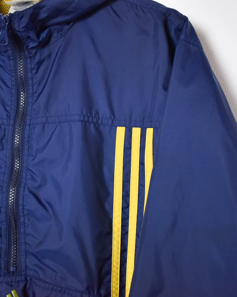 Adidas 1/4 Zip Hooded Windbreaker Jacket - X-Large
