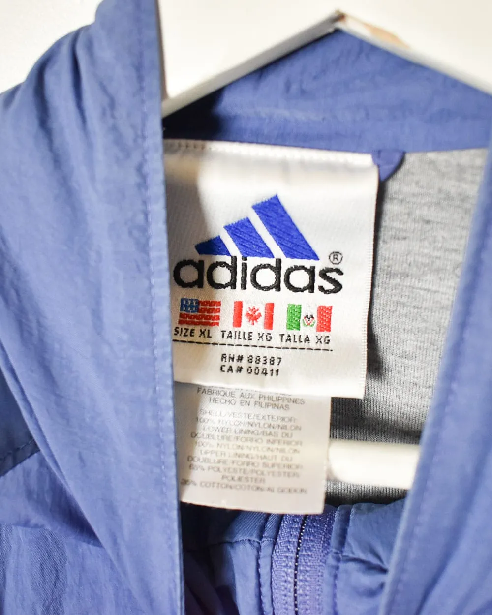 Adidas 1/4 Zip Windbreaker Jacket - X-Large