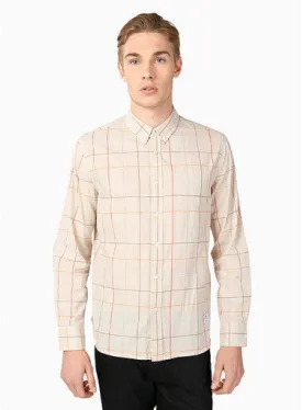 Almont Check Long Sleeve Buttondown Shirt Tan