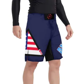 American Flag Blue Fight Shorts