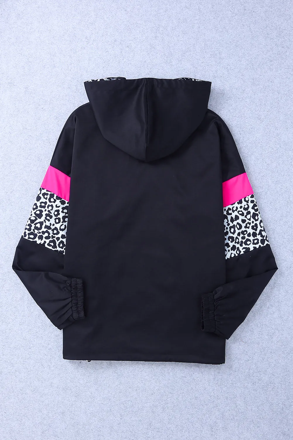 *App Exclusive* Leopard Zip-Up Windbreaker Jacket