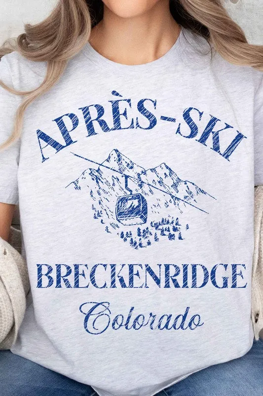 Apres Ski Breckenridge Colorado Oversized Tee