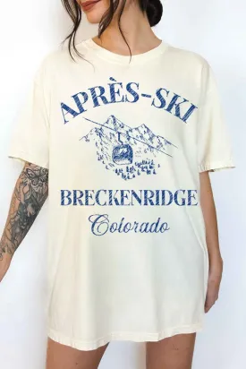 Apres Ski Breckenridge Colorado Oversized Tee