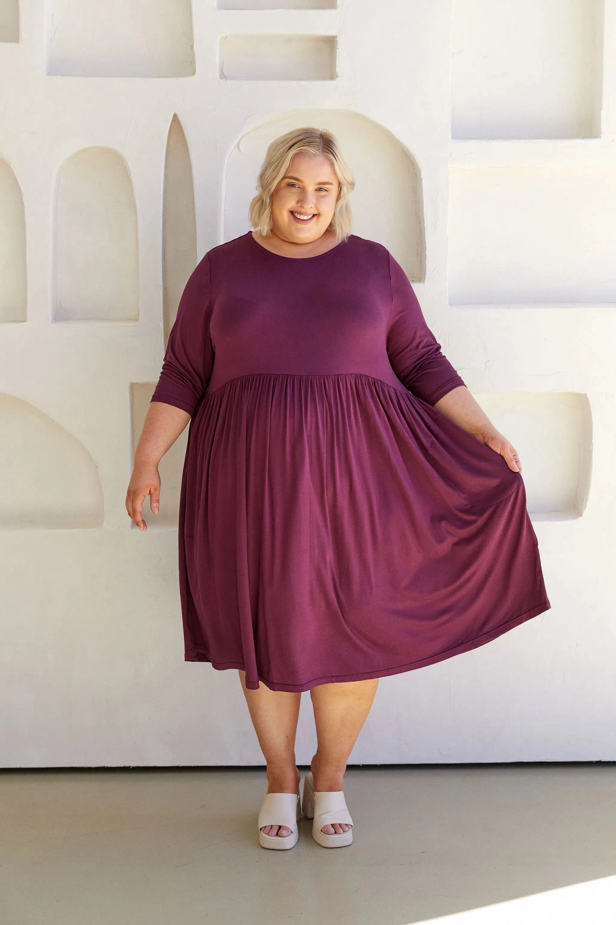 April Dress - Berry