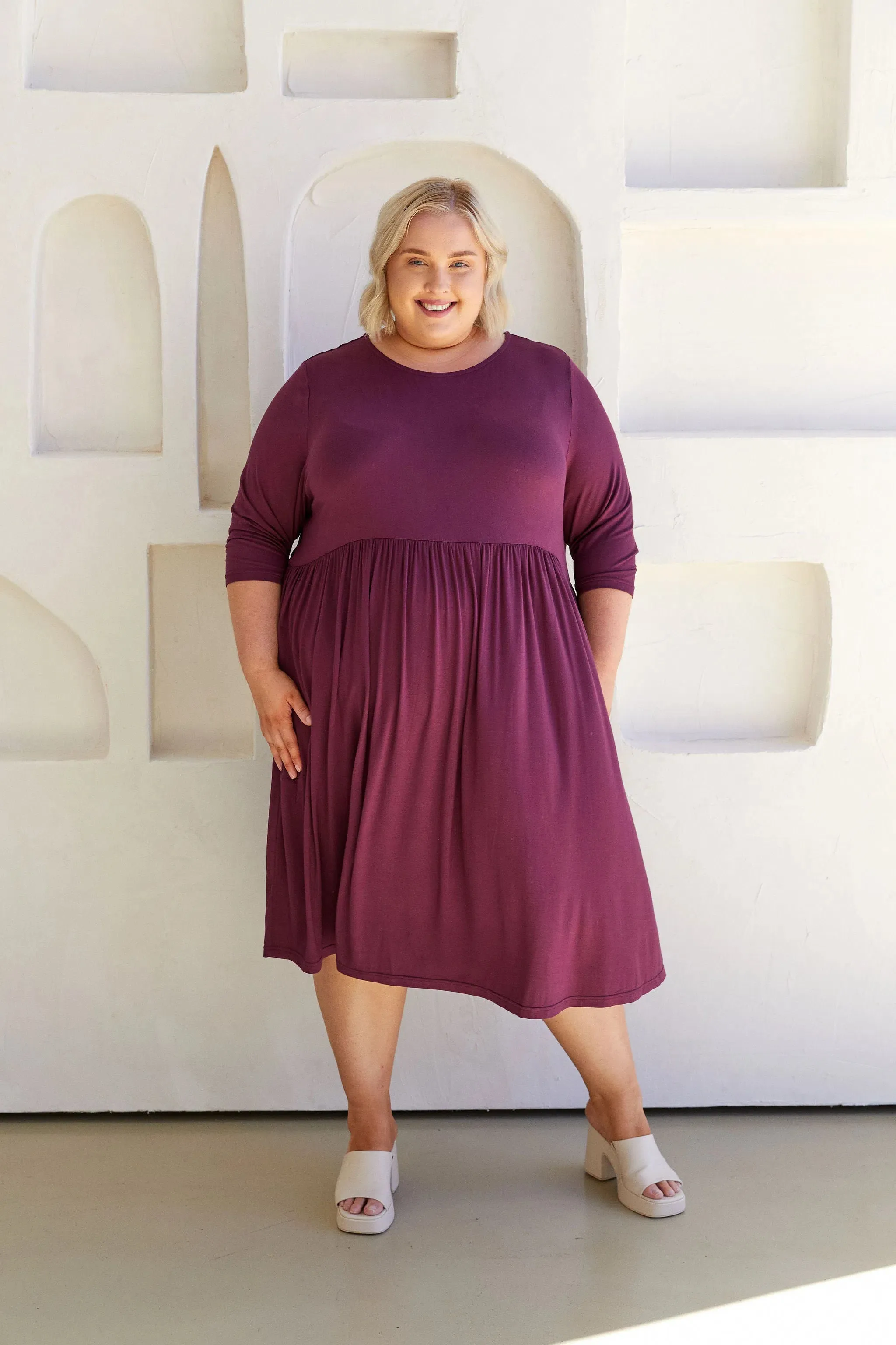 April Dress - Berry