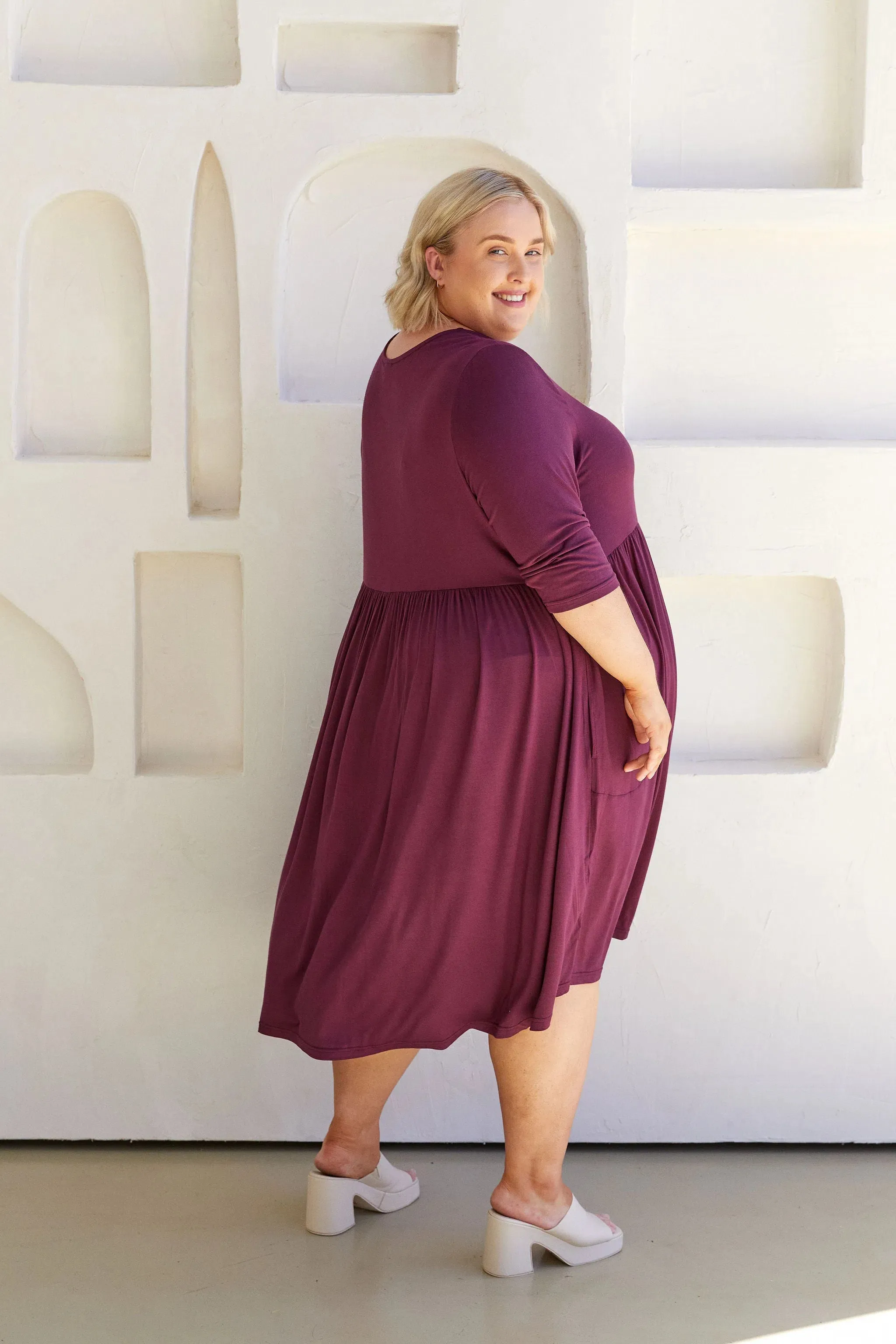 April Dress - Berry