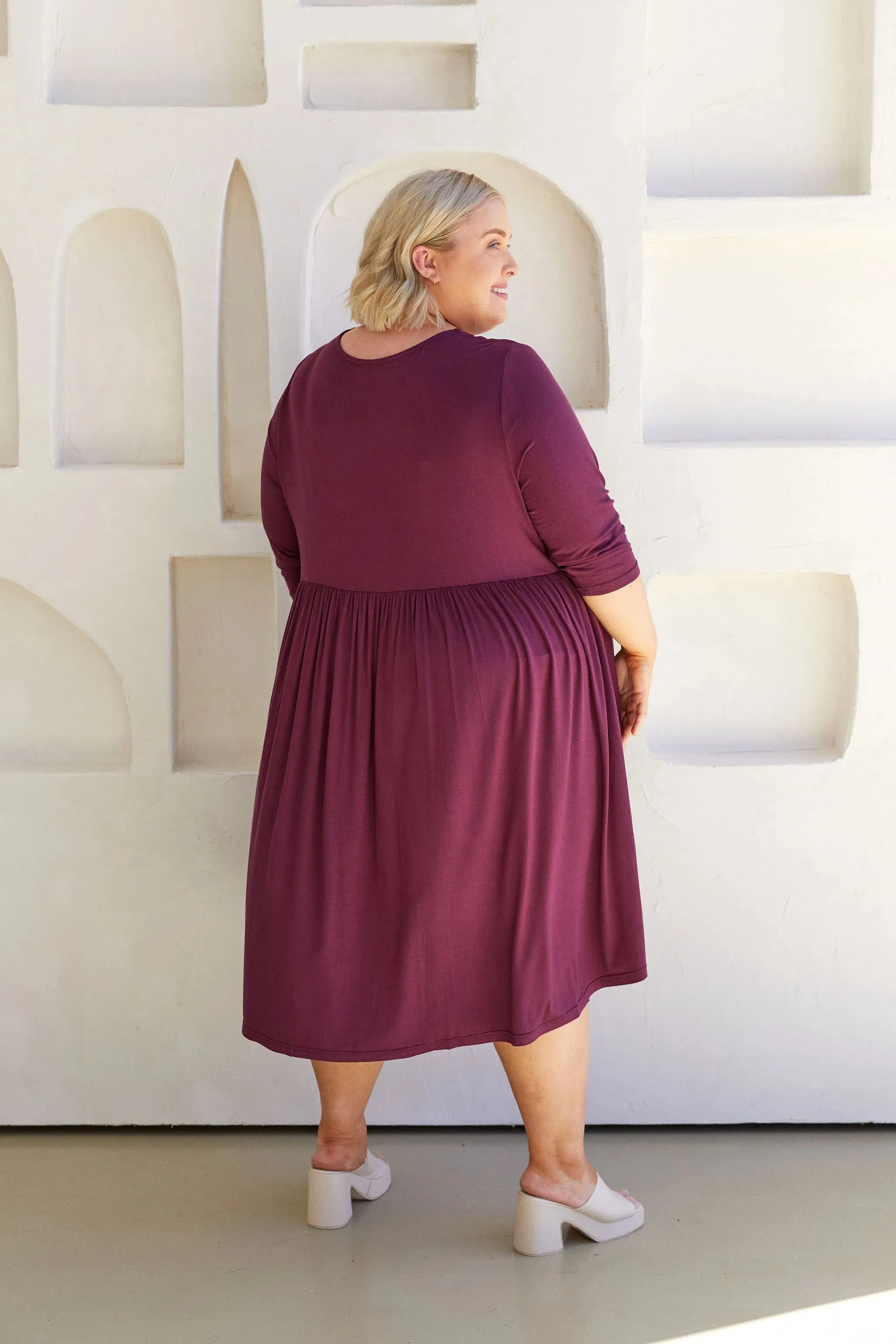 April Dress - Berry