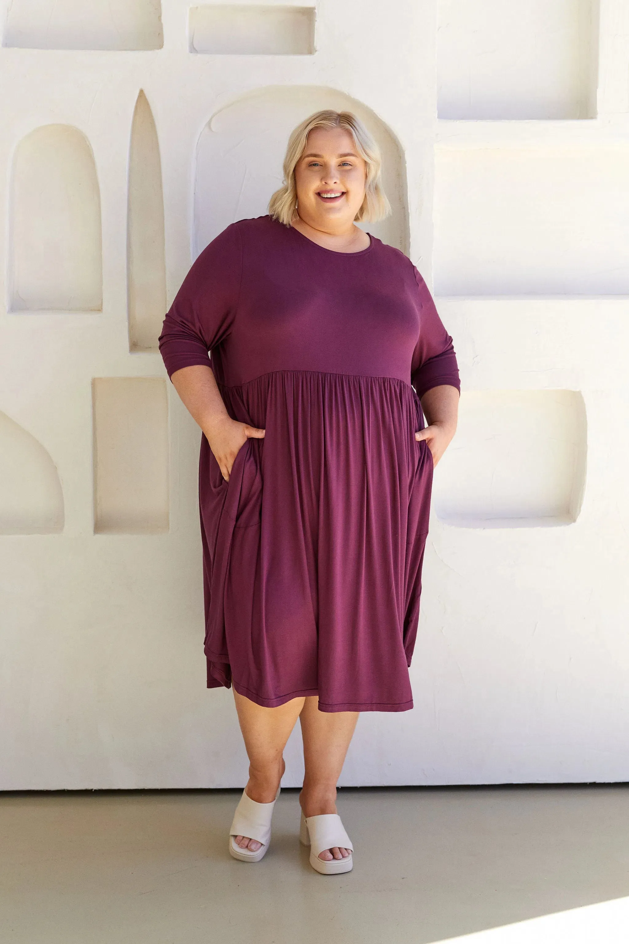 April Dress - Berry