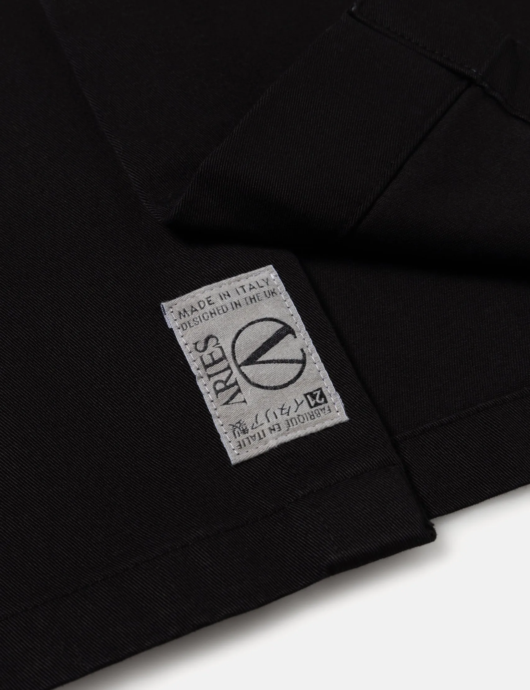 Aries Mini Problemo Uniform Long Sleeve Shirt - Black