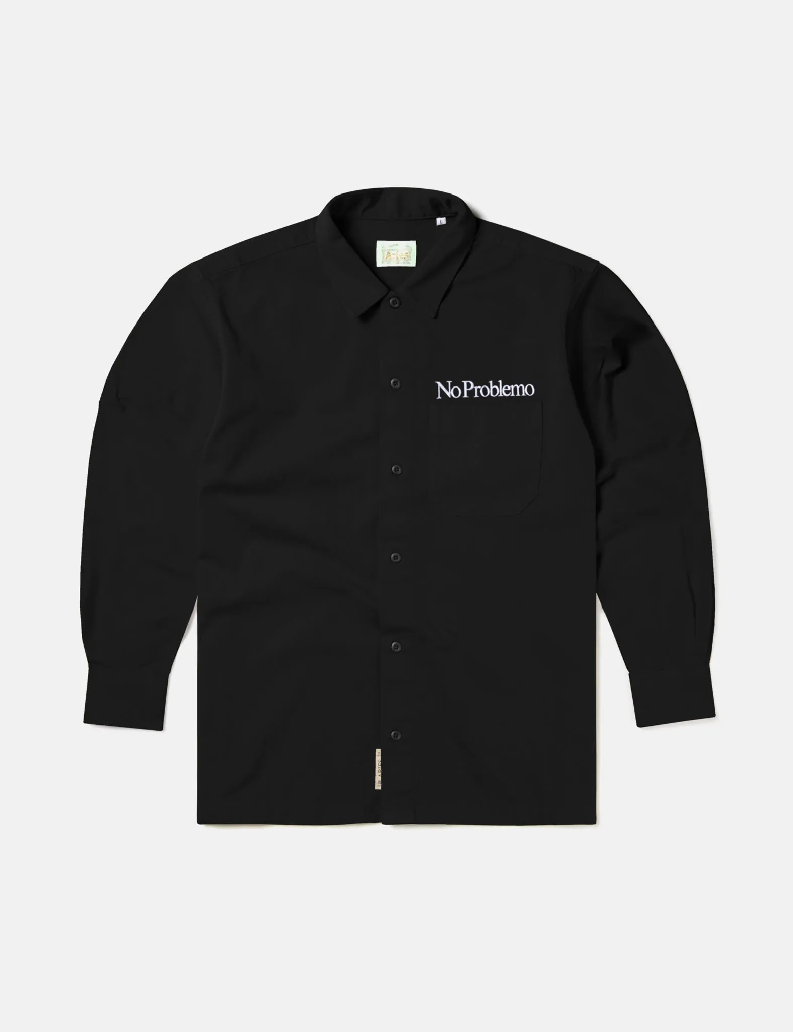 Aries Mini Problemo Uniform Long Sleeve Shirt - Black