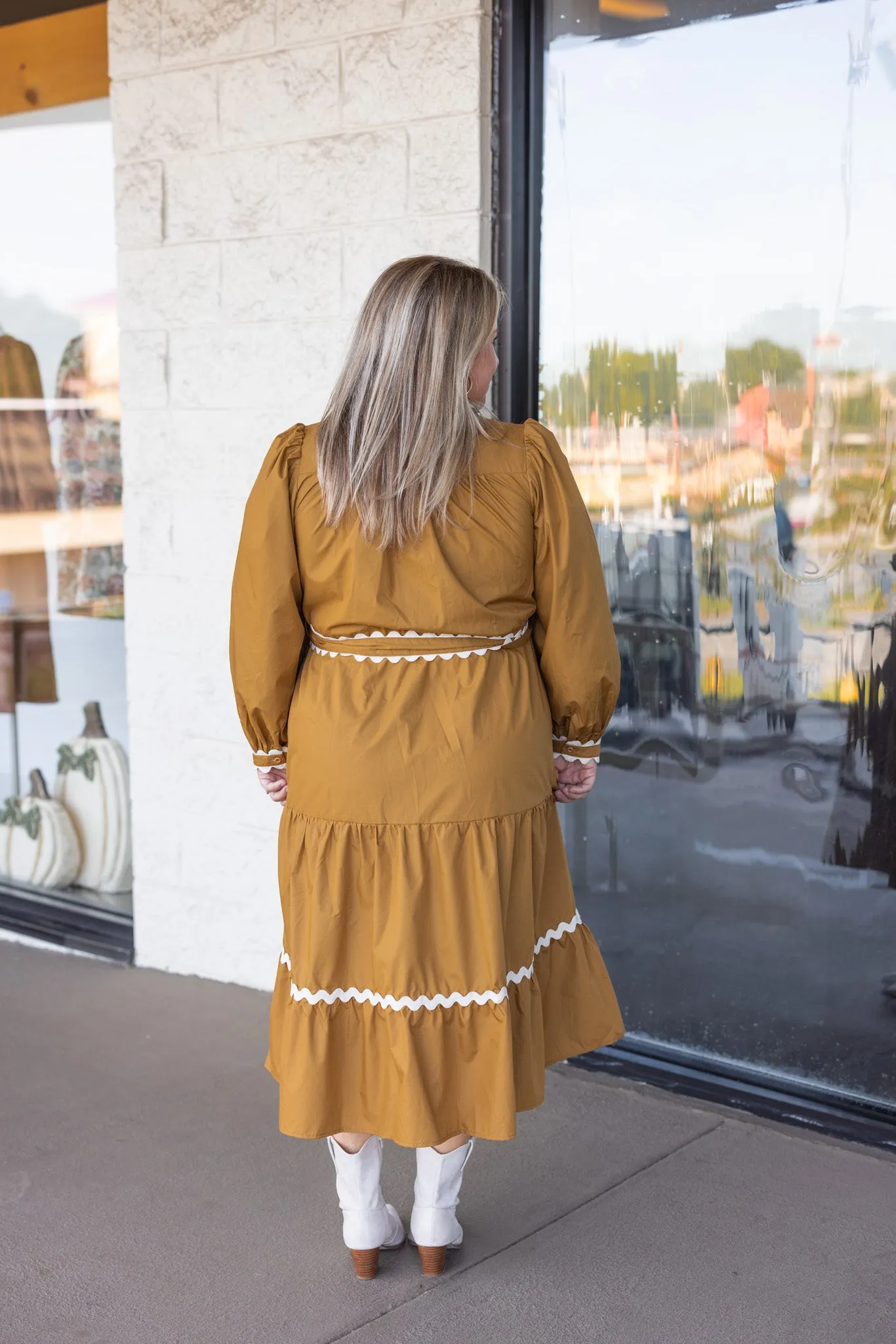 Autumn Design Toffee Midi Dress
