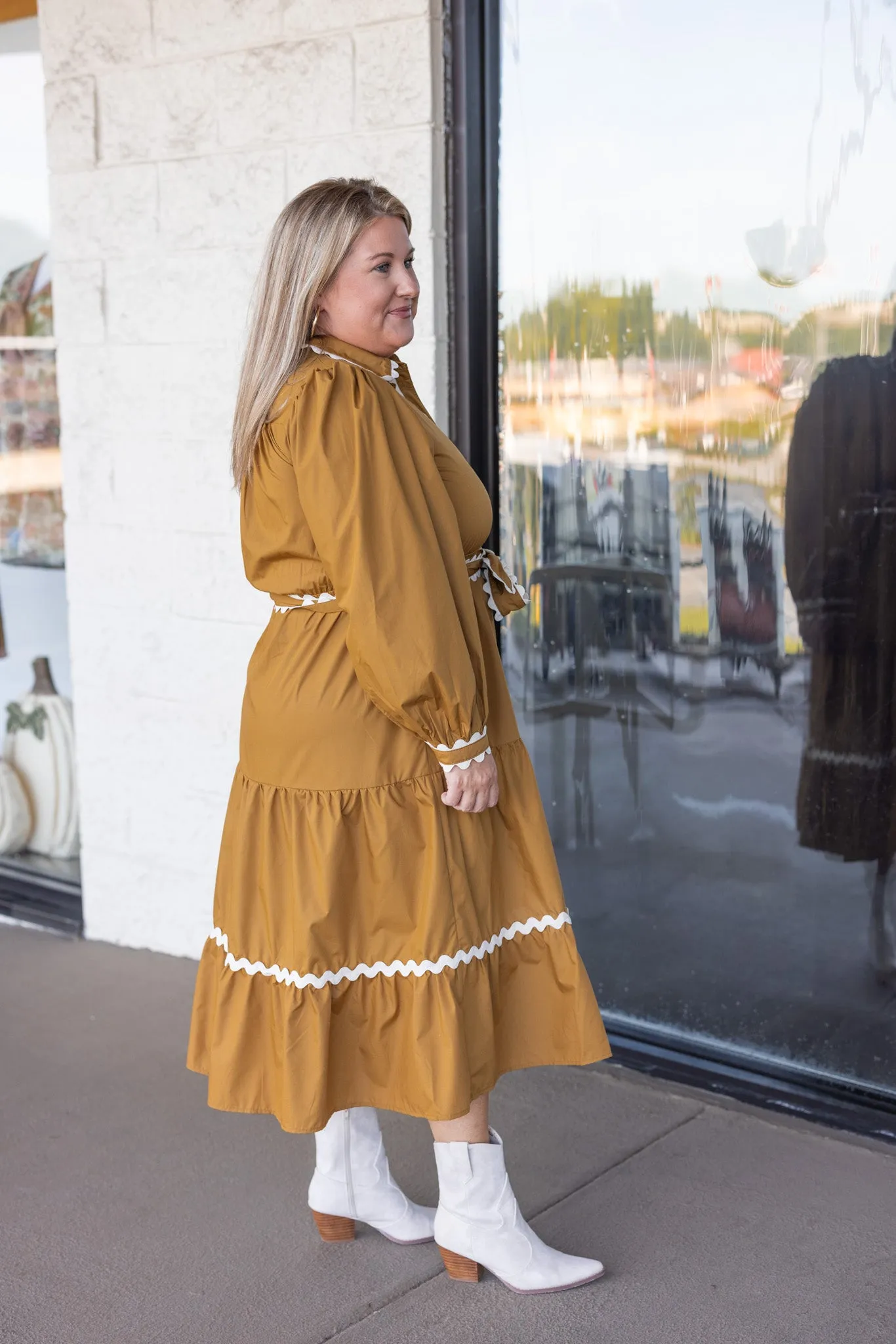 Autumn Design Toffee Midi Dress