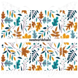 Autumn Nail Art Nail Art Full Wraps Water Slides