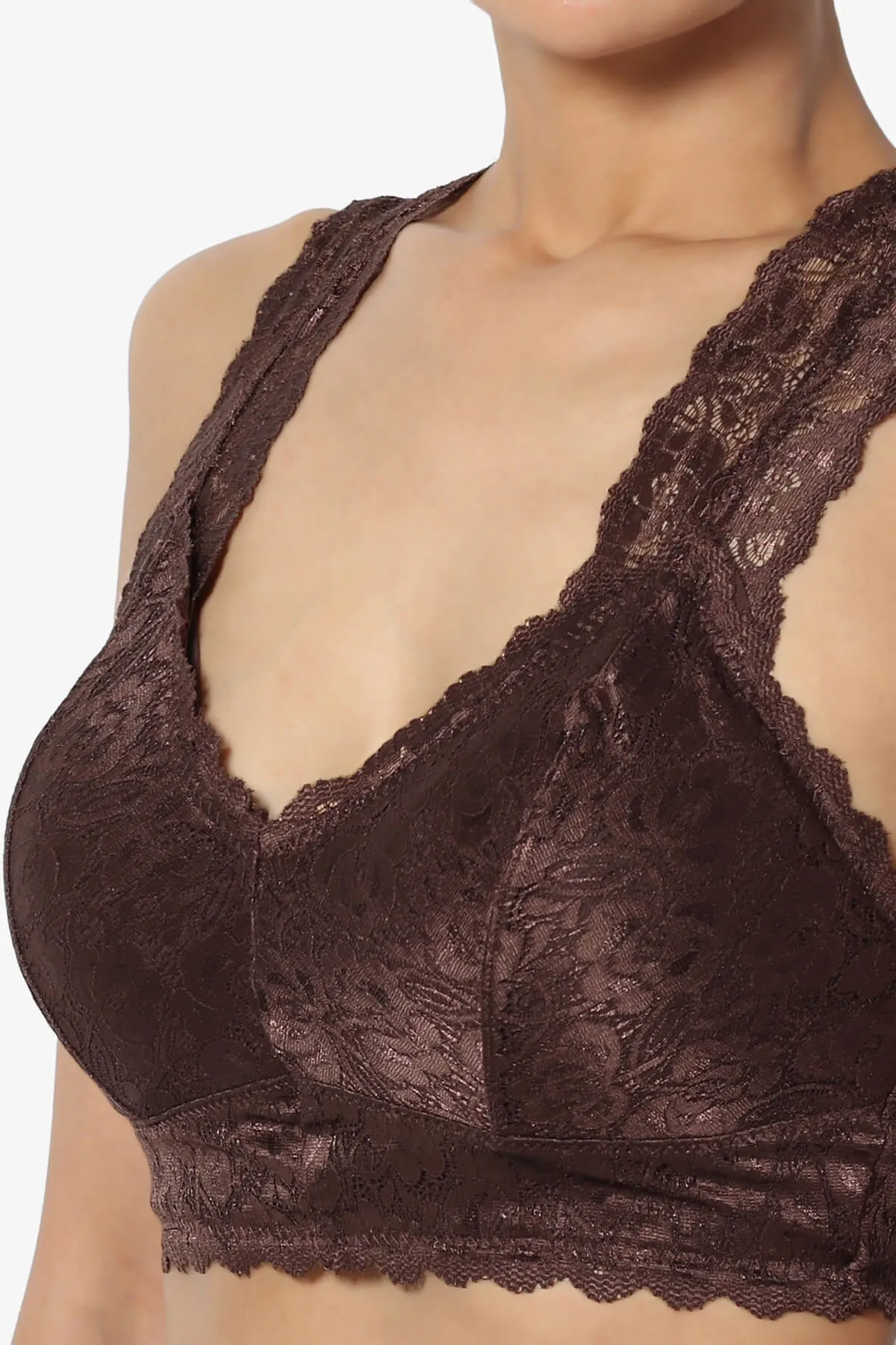 Baja Padded Lace Crop Tank Top PLUS