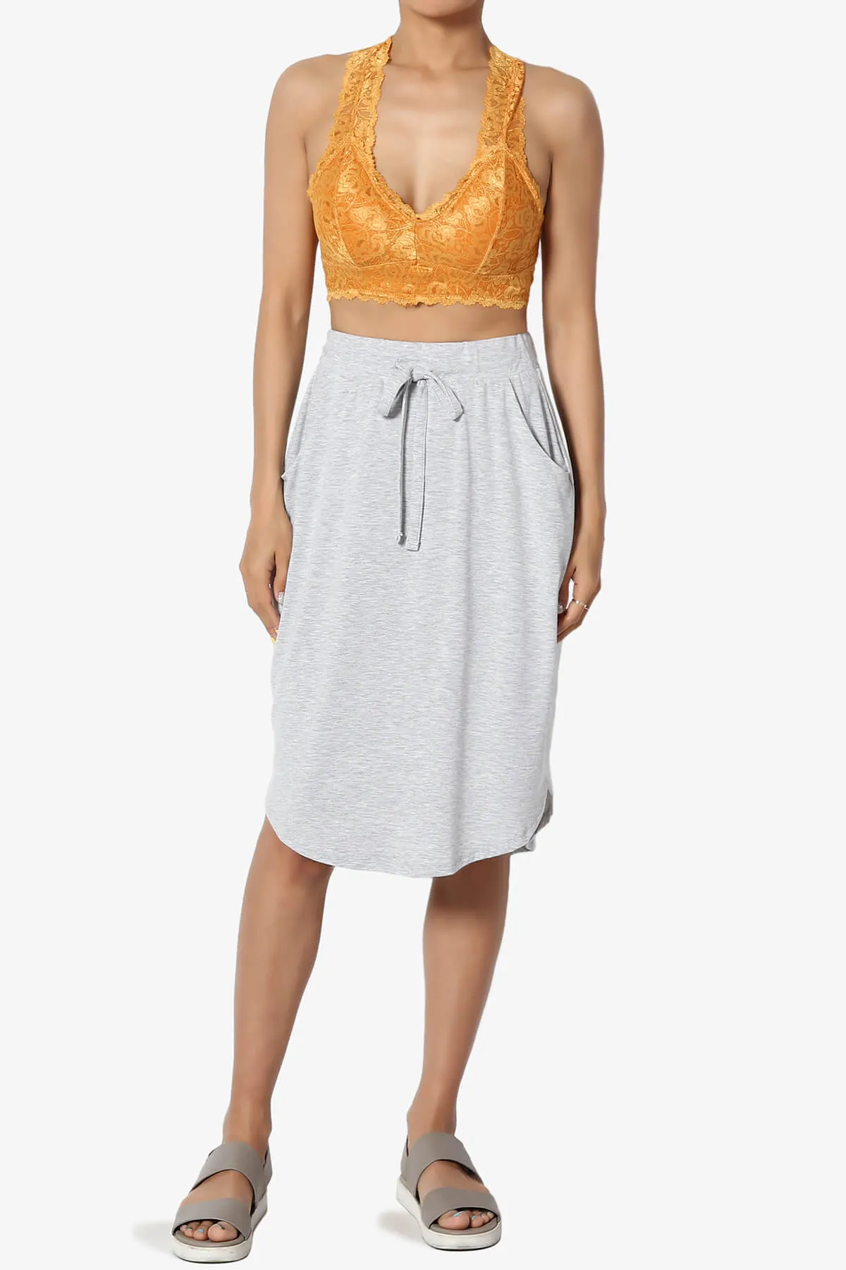 Baja Padded Lace Crop Tank Top PLUS