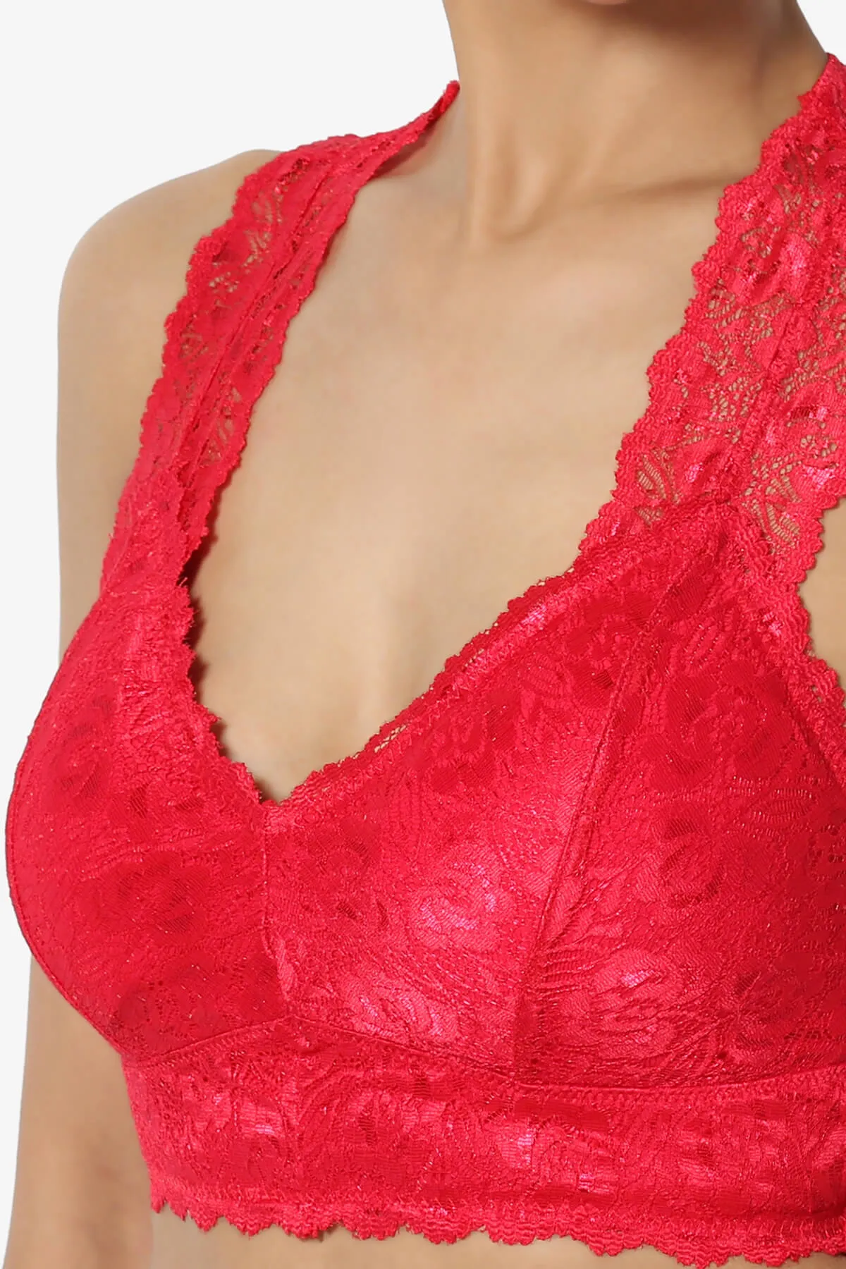 Baja Padded Lace Crop Tank Top PLUS