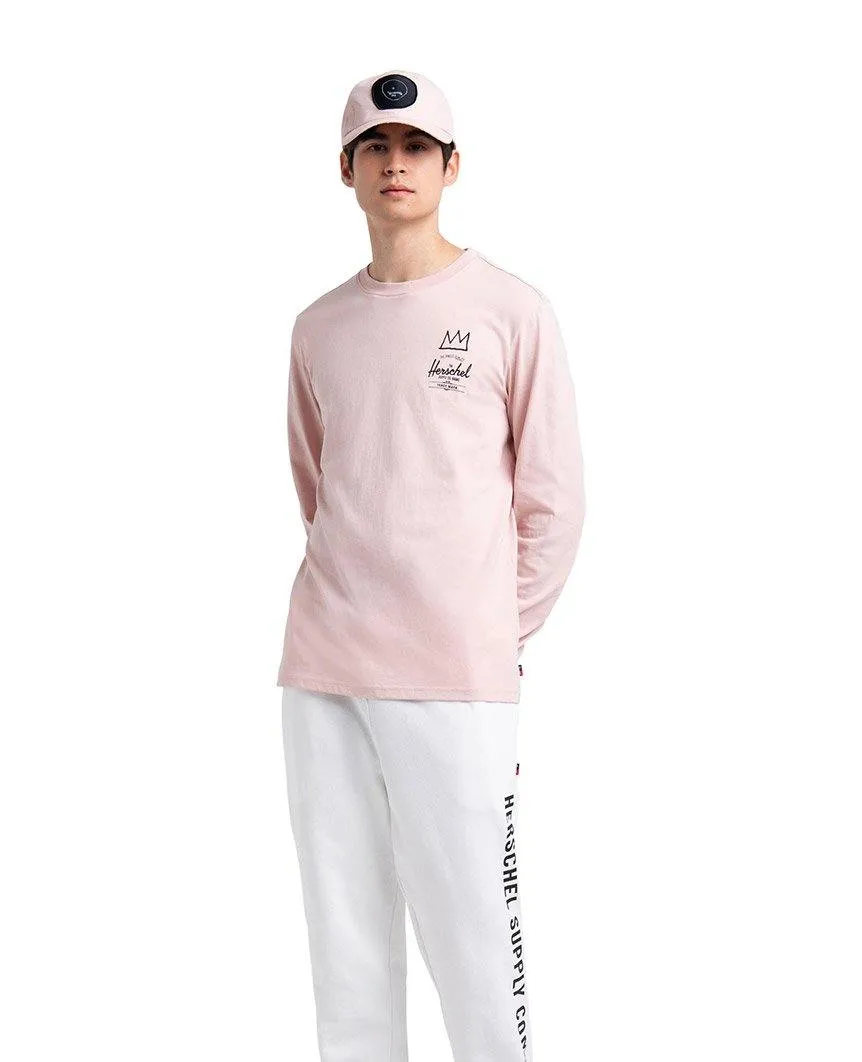 Basquiat Record Long Sleeve Tee Ash Rose