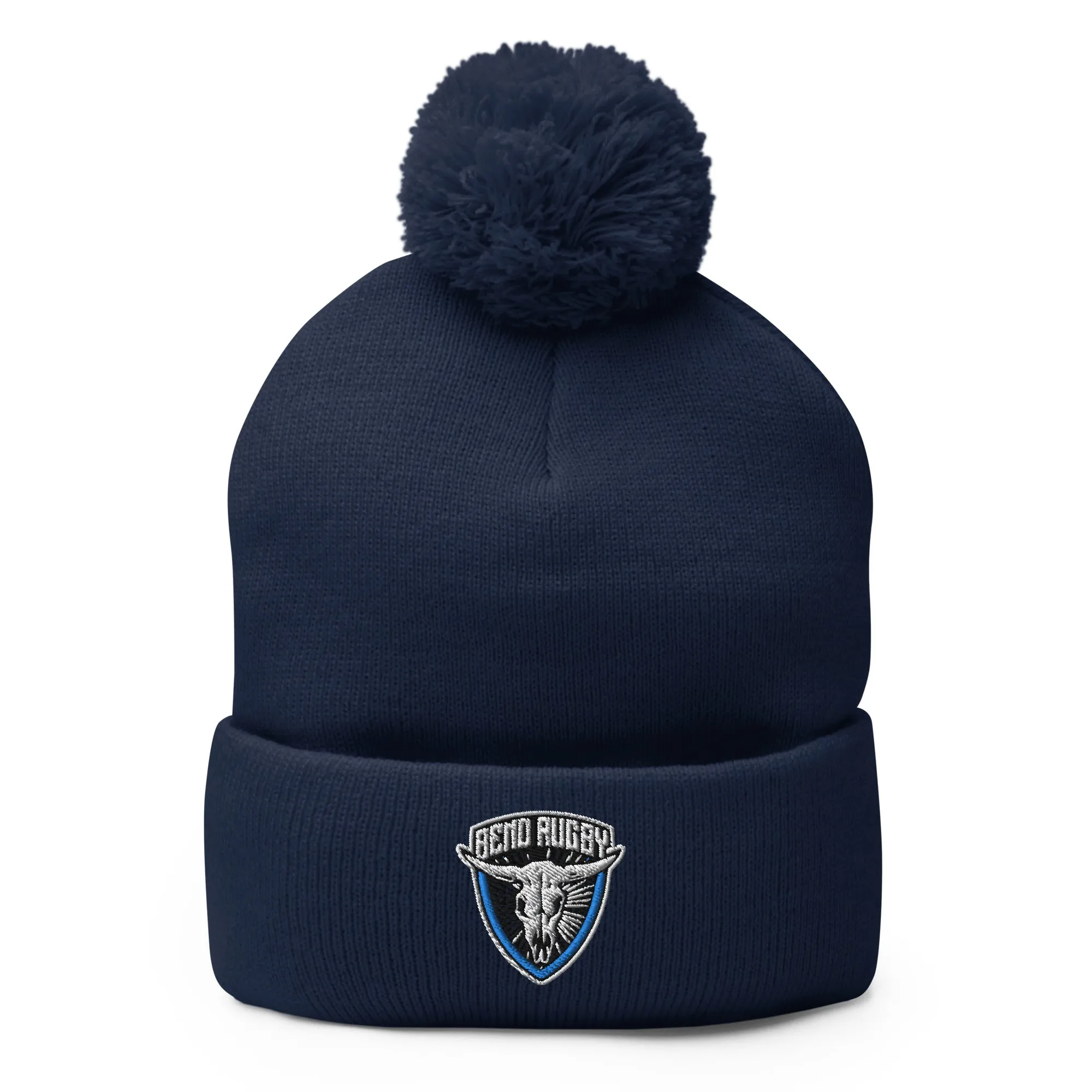 Bend Rugby Pom-Pom Beanie