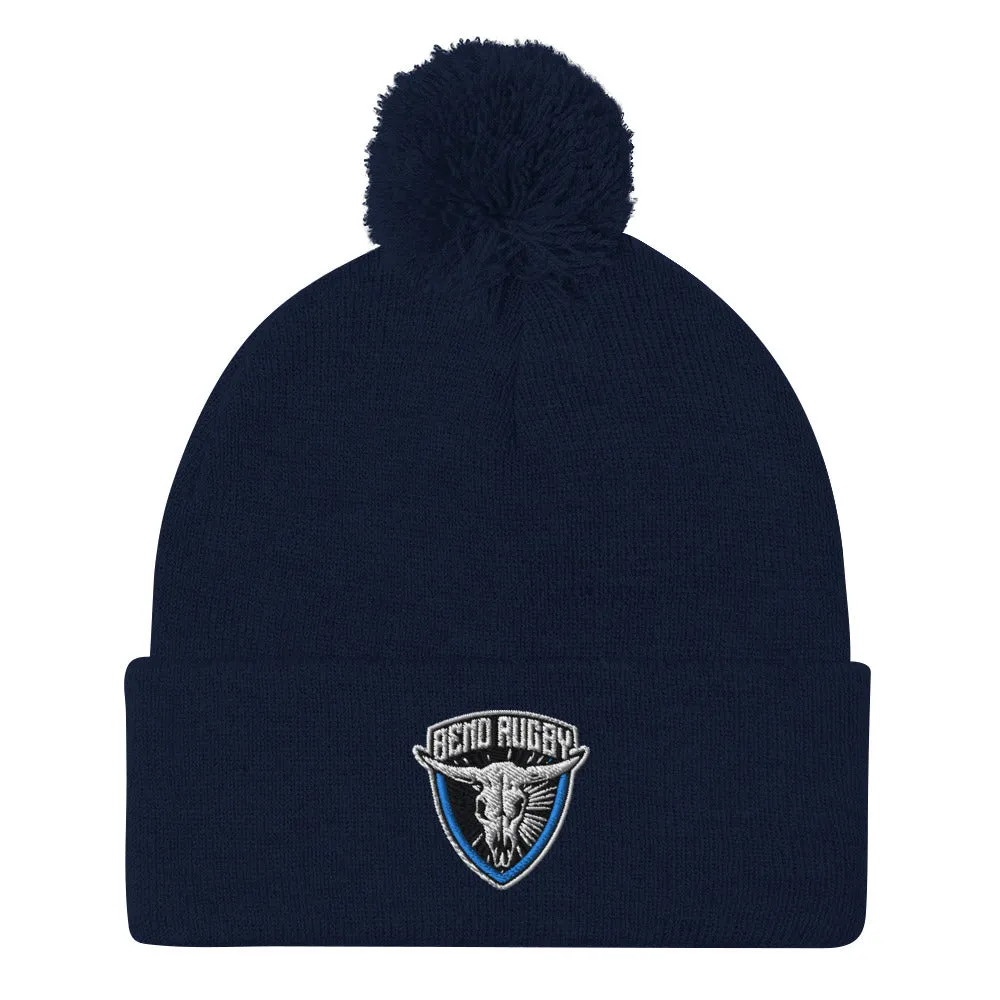 Bend Rugby Pom-Pom Beanie