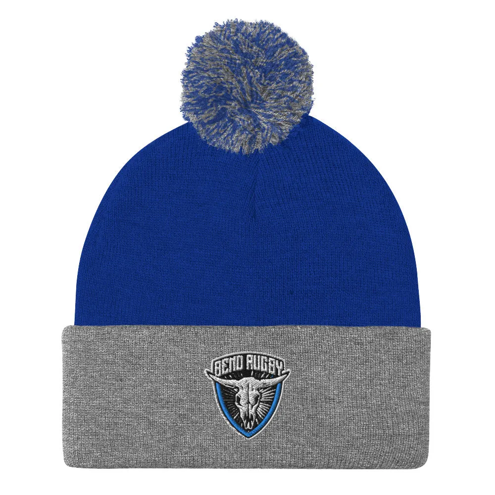 Bend Rugby Pom-Pom Beanie