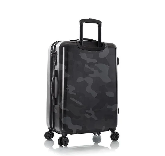 Black Camo Hardside Medium Checked Luggage