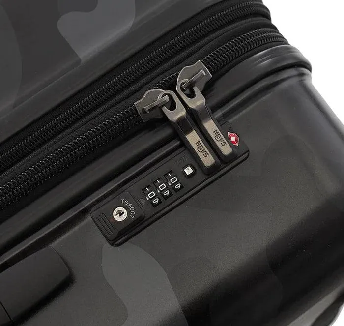 Black Camo Hardside Medium Checked Luggage