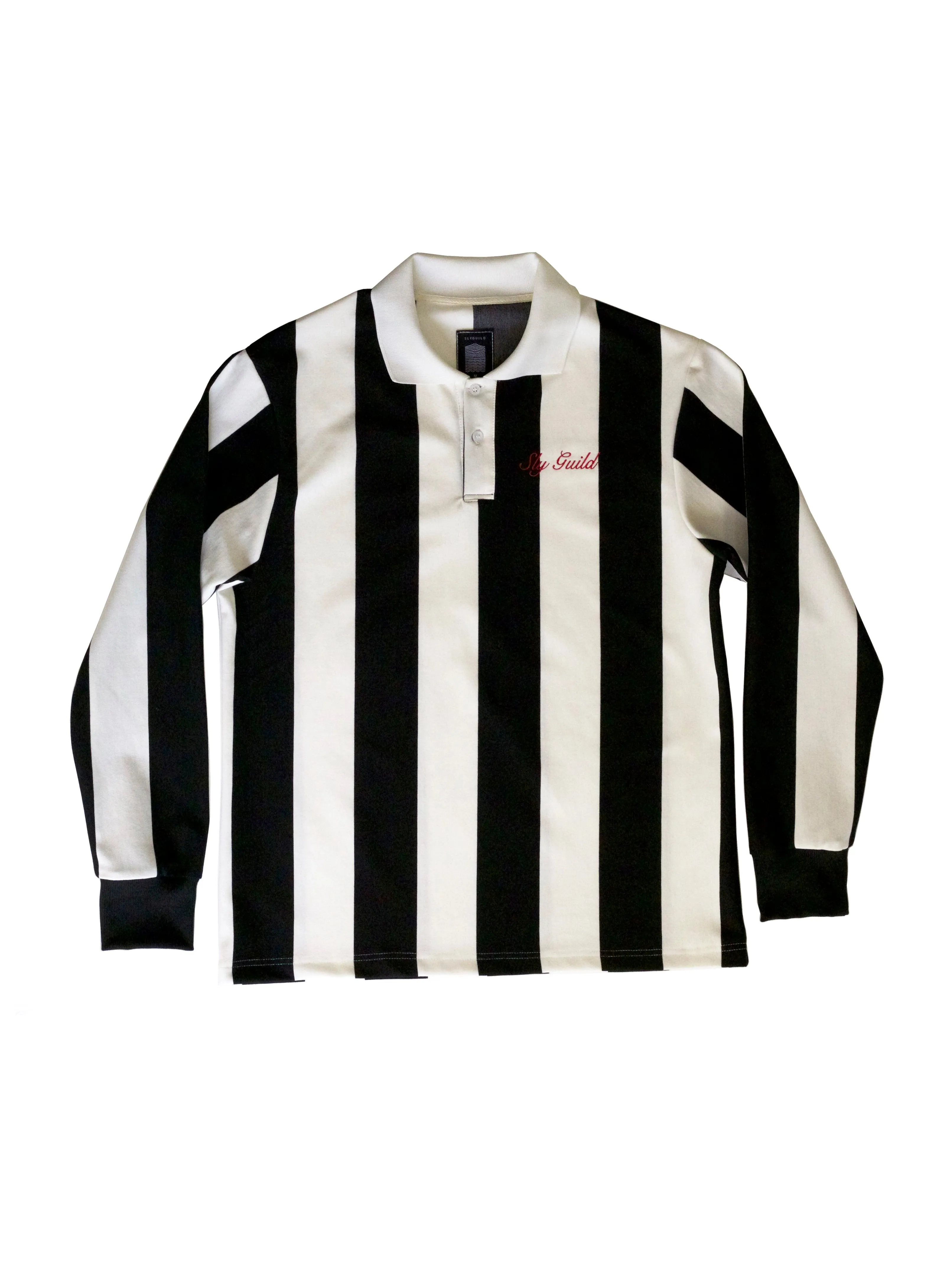 Black Vertical Stripe Rugby Jersey