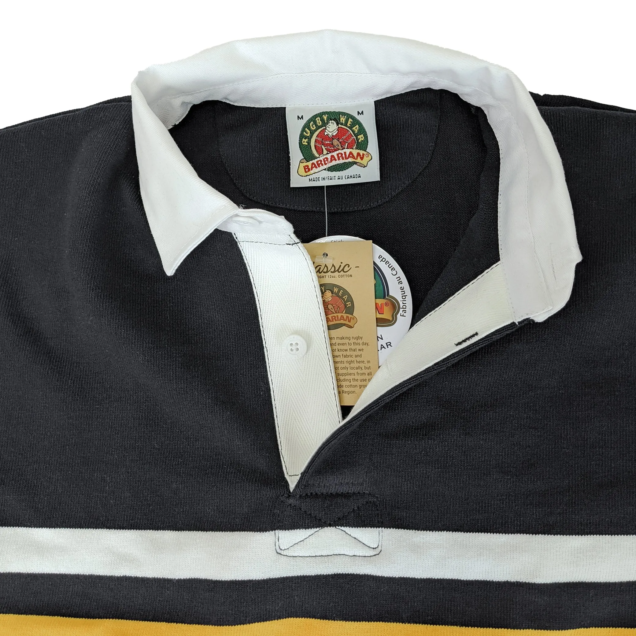 Black Widows RFC Collegiate Stripe Rugby Jersey