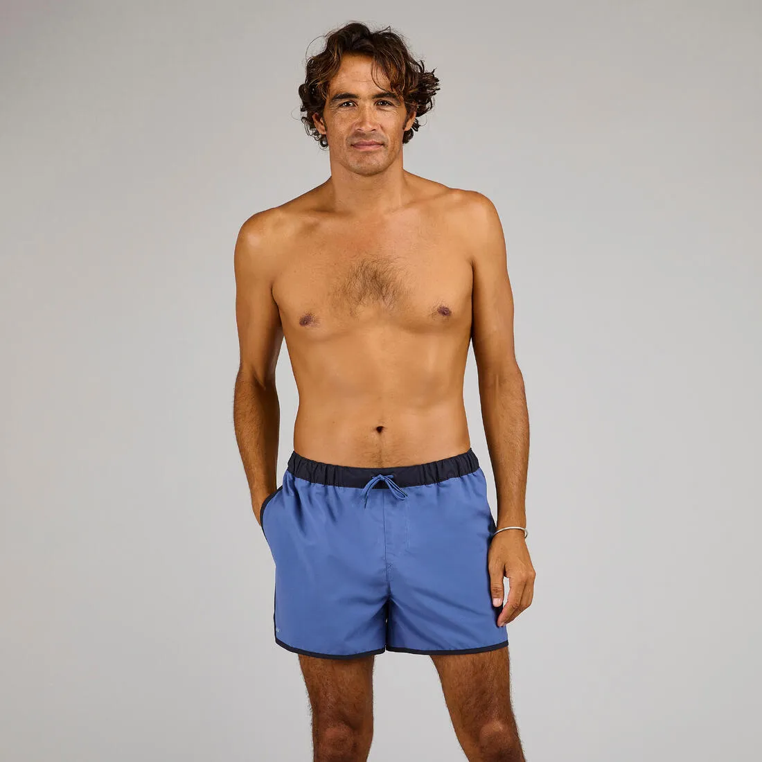 Boardshort surf 100 short SUNSTRIPEGREEN