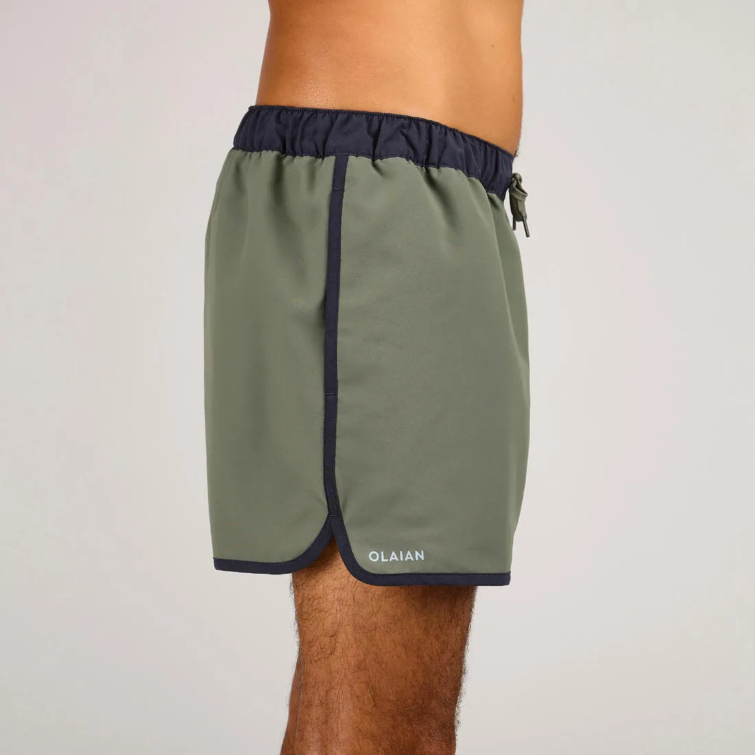 Boardshort surf 100 short SUNSTRIPEGREEN
