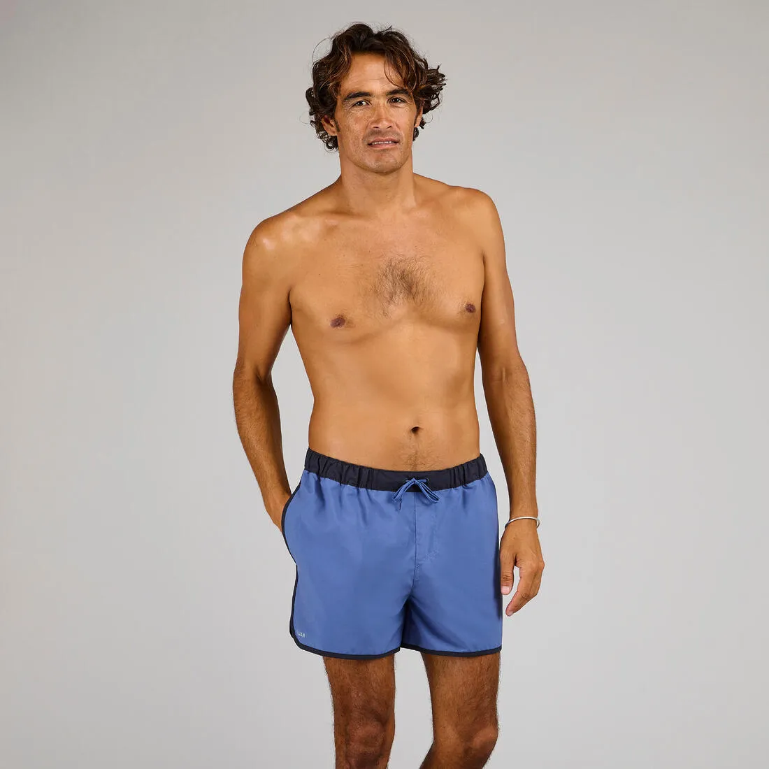 Boardshort surf 100 short SUNSTRIPEGREEN