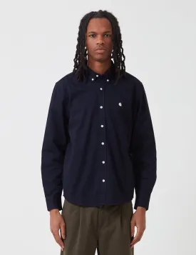 Carhartt-WIP L/S Madison Shirt - Dark Navy/Wax