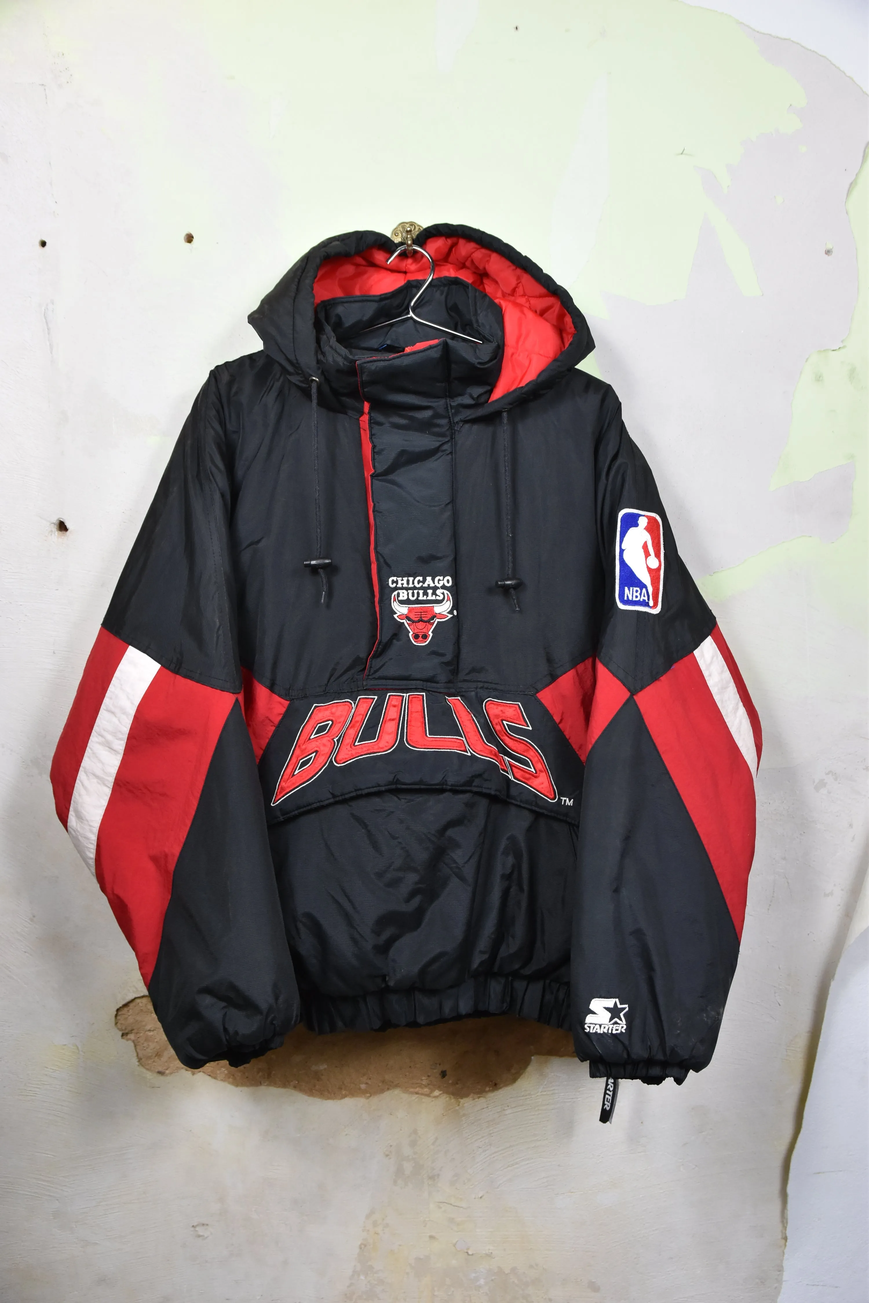 Chicago Bulls Nylon Windbreaker Jumper, Gr. M