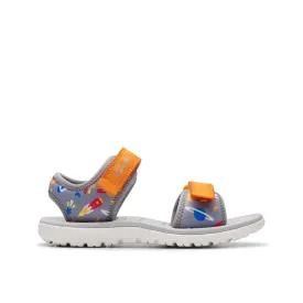 Clarks - Surfing Tide K - Grey/ Orange