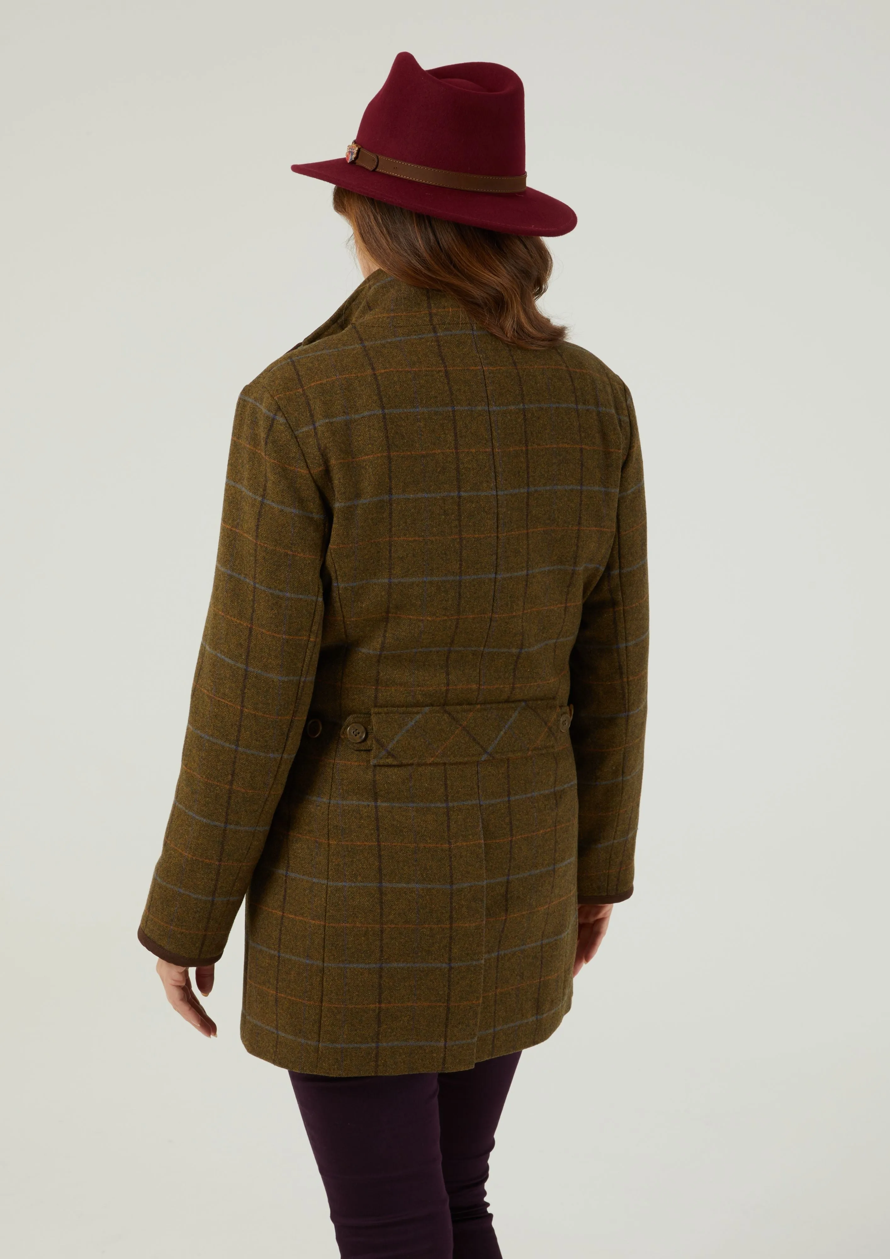 Combrook Ladies Tweed Field Jacket In Hazel - Regular Fit