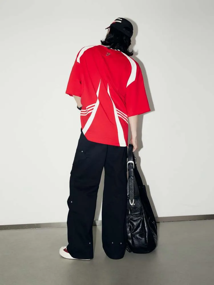 Contrast Color Uniform T-Shirt【s0000006740】