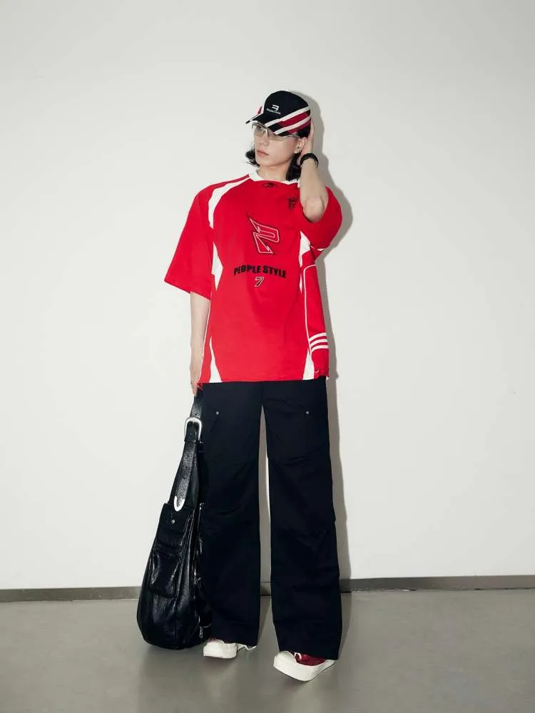 Contrast Color Uniform T-Shirt【s0000006740】