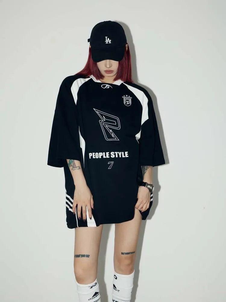 Contrast Color Uniform T-Shirt【s0000006740】