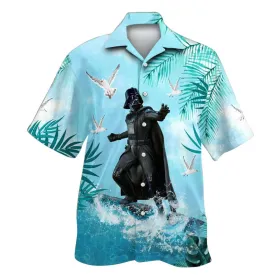 Darth Vader Surfing Hawaiian Shirt