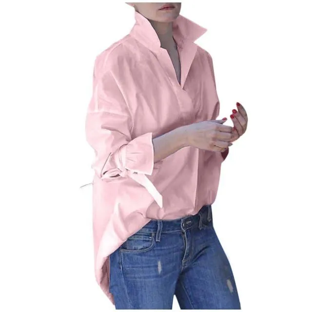 DressBetty - Fashion Women Casual Long Sleeve Lapel Shirts