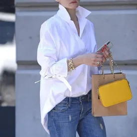 DressBetty - Fashion Women Casual Long Sleeve Lapel Shirts