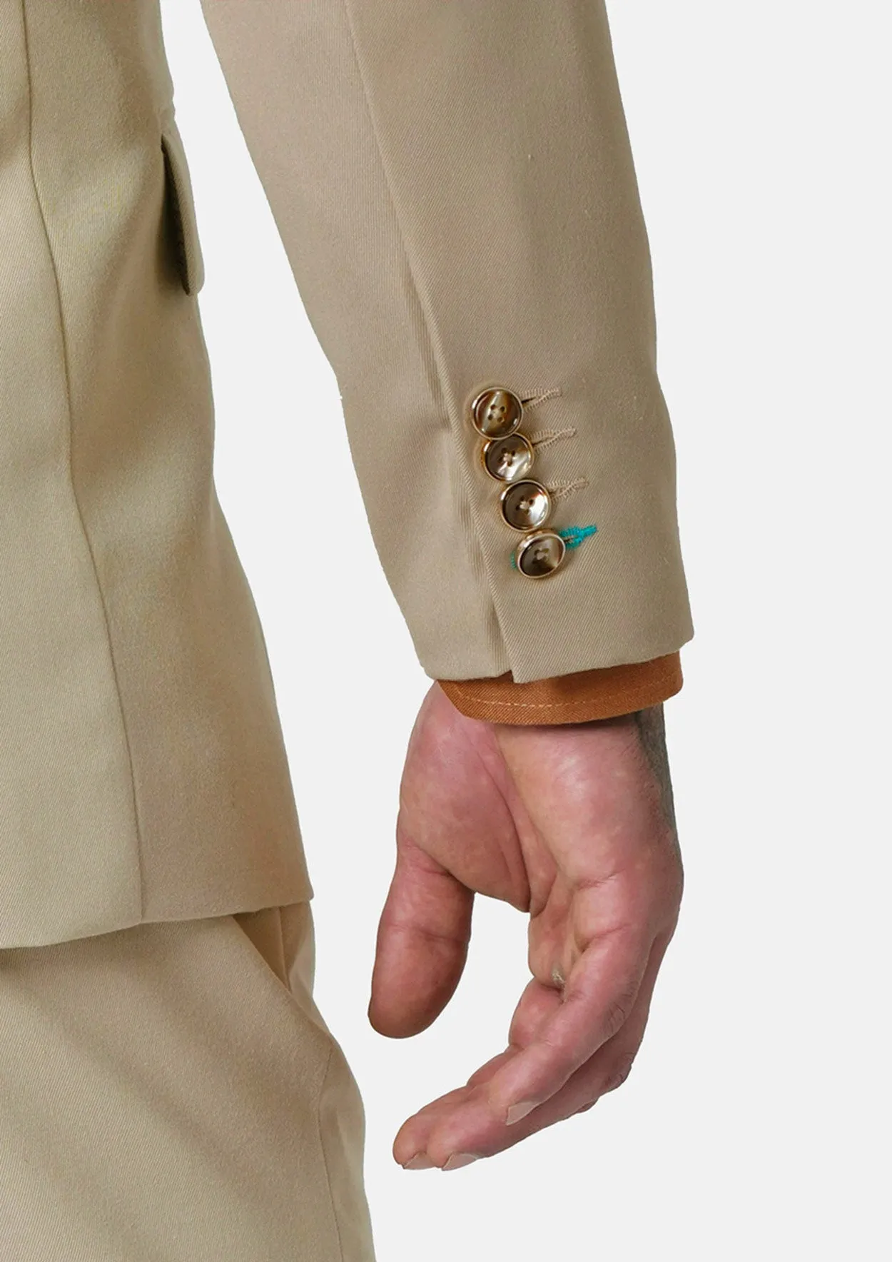 Ellis Dune Beige Cotton Suit