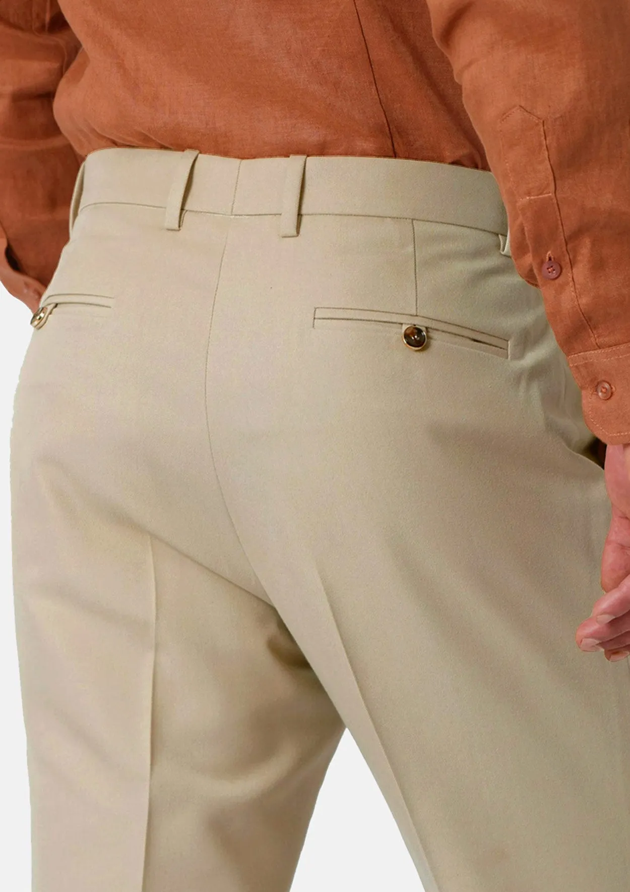 Ellis Dune Beige Cotton Suit